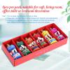 6Pcs/Set Wooden Carousel with Hanging Strap, Merry Go Round Wood Horse, Festival Room Decoration Present for Cafe Living Room Office Table or Bedroom Decor view 3