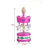 6Pcs/Set Wooden Carousel with Hanging Strap, Merry Go Round Wood Horse, Festival Room Decoration Present for Cafe Living Room Office Table or Bedroom Decor view 4