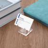Xthrotsenk Rock Crystal Stands for Display Small Plate Stand Clear Small Easel Stands Adjustable Plate Holder Silver Decorative Plates Display Stand for Mineral Agate view 4