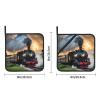 Steam Train Potholders BBQ Pot Holders for Heat Resistant Potholder, Hot Pads,Cooking Baking(2-Pack) view 3
