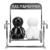 2Pcs Shaker or Salt Shaker with Adjustable Pour Holes - Swing Figure Shaker - for Table Salt, White and Black view 1