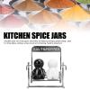 2Pcs Shaker or Salt Shaker with Adjustable Pour Holes - Swing Figure Shaker - for Table Salt, White and Black view 2