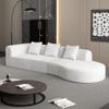 Aiuyesuo Modern Large 2-Piece Sectional Sofa, Upgraded Anti-Wrinkle Chenille Fabric with 3 Pillows for Living Room,Bedroom, Salon (Beige-190J) view 4