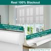 BERISSA Cordless 70% Blackout Roller Shades,Linen Fabric.White.25 W x 48" H view 3
