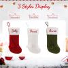 SINKSONS Personalized Christmas Stocking - 16-Inch Christmas Stockings with Names - Festive Needlepoint Xmas Stocking for Holiday Christmas Party Family Decor- Unique (9 pcs) view 3