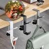 Guojanfon 3 Pack Christmas Stockings Holder Hanger,Metal Hooks for Hanging Christmas Stockings,Stocking Holders for Mantle for ChristmasDecorations view 3