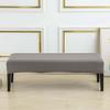 NLANSHAN Stretch Spandex Bench Seat Cushion Slipcovers Dining Bench Cover Rectangular Piano Bench Slipcover Stretch Bench Seat Furniture Protector for Living Room Kitchen Bedroom(25#) view 2