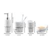 XDMINGY Vanity Bathroom Decor, Bathroom Accessory Set 5 Piece Ceramic Marbled Bathroom Kits Hotel Simple Style Living Household Supplies Housewarming Gift view 2
