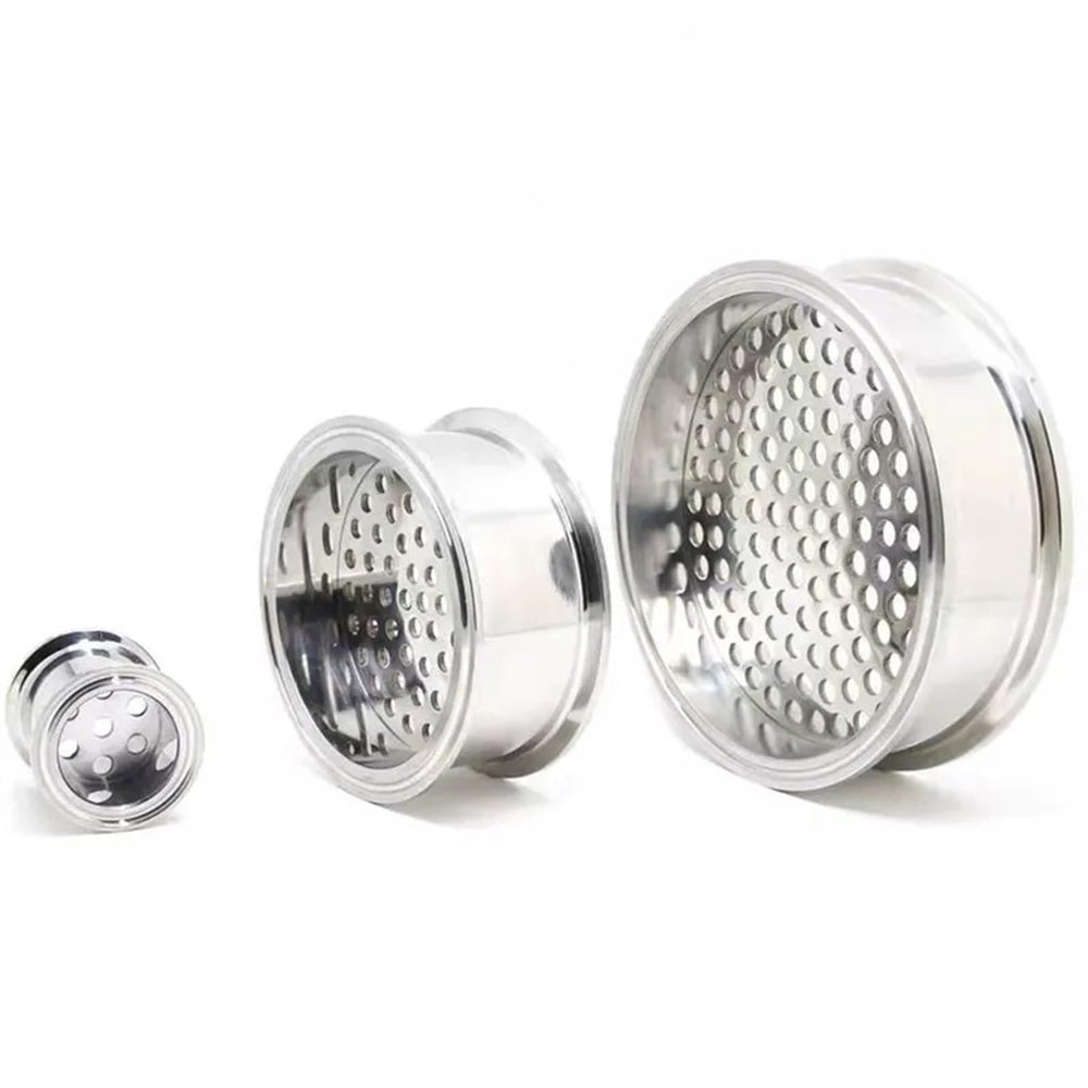 LPTBDTT Sanitary clamp 2.5'' 63mm OD77.5mm Tri Clamp Stainless Steel 304 Filter Plate for Homebrew,Distillation Accessories Home Brewing
