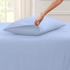Niimo Split Sheet Set (5Pc) Split Queen Sheets for Adjustable Beds 100% Egyptian Cotton 800 Thread Count, 12" Deep Pocket Adjustable Bed Sheets, Light Blue Solid view 2