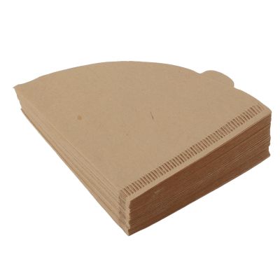 Coffee Filter Cone Coffee Filters 100 Count Wood Pulp for Pour Over and Drip Maker (V01 Unbleached 100pcs)