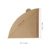 Coffee Filter Cone Coffee Filters 100 Count Wood Pulp for Pour Over and Drip Maker (V01 Unbleached 100pcs) view 2