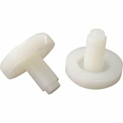 Nylon Flat Stem 3/4'' Bumper Glides for Tubular Chair Bases (48)