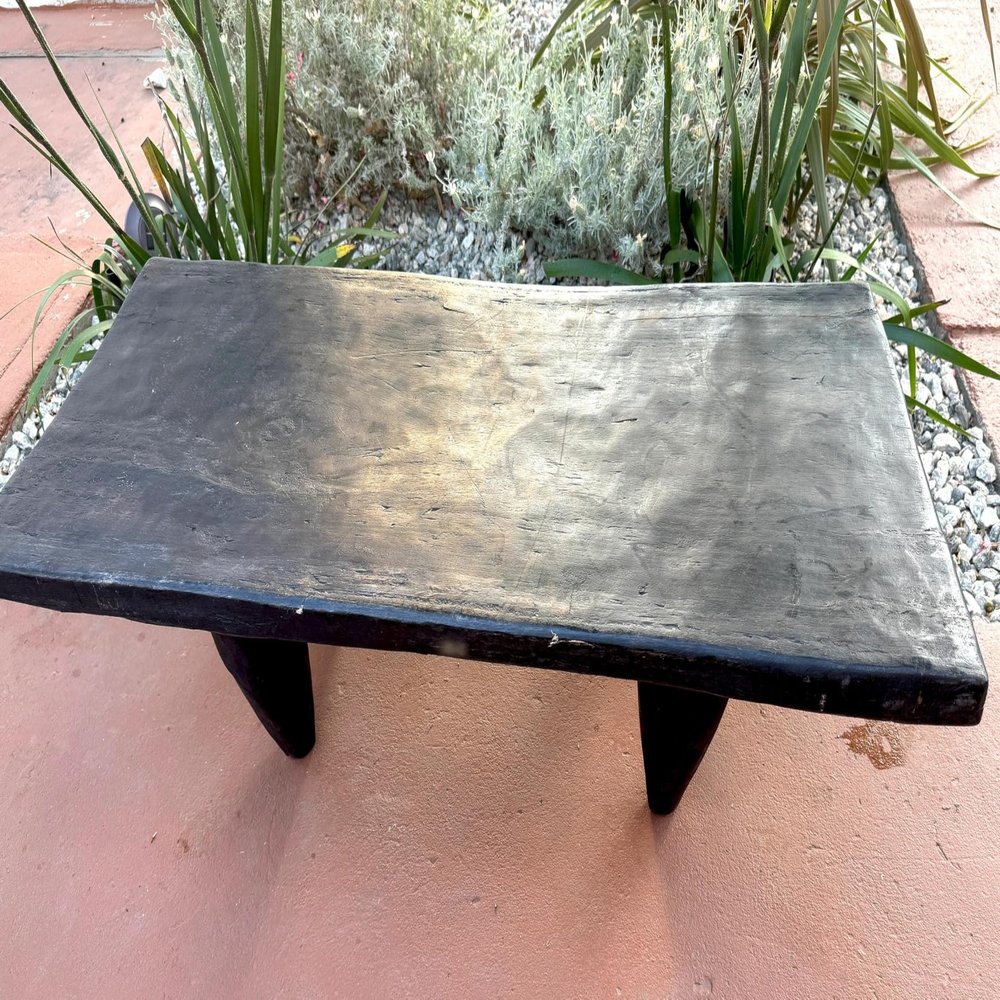 40 Senufo Bench Coffee Table, African Vintage Senufo Authentic Bench, Boho Farmhouse Table, Rustic Wooden Coffee Table, Bench Naga Table-G