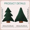 Allorry Christmas Pillows,Christmas Tree Pillow Set of 2 Cute Xmas Tree Shaped Plush Pillow Stuffed Christmas Decor for Party Home Sofa Cushion Bed Decorations(12.2 Inch) WL-006B view 4