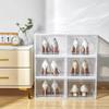 MOONSTONEHOMEPRO Thick Sturdy Large Shoe Storage Organizer, Display Case for Nike Dunks,Jordans,Basketball Shoes,Shoe Organizer for Closet, Clear Storage Bins 6-Pack (Clear Box, Clear Door) view 2