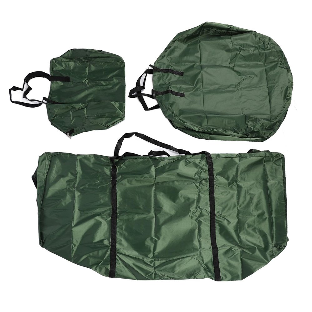 BTSEURY 7.5FT Artificial Xmas Tree Storage Bag, 3Pcs Artificial Tree Storage Bag Set, Large Capacity Water Proof Oxford Cloth Xmas Tree Storage Bags (Green)