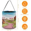 NHYDSPQ Halloween Candy Buckets Tote Bags,Candy Land Print Halloween Party Bags,Halloween Basket,trick Or Treat Grocery Goody Bags view 2