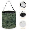 NHYDSPQ Halloween Candy Buckets Tote Bags,Green Army Camouflage Print Halloween Party Bags,Halloween Basket,trick Or Treat Grocery Goody Bags view 4