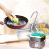 Easy Press Soap Dispenser with Sponge Holder for Home and Restaurant Use Liquid Soap Dispenser view 3
