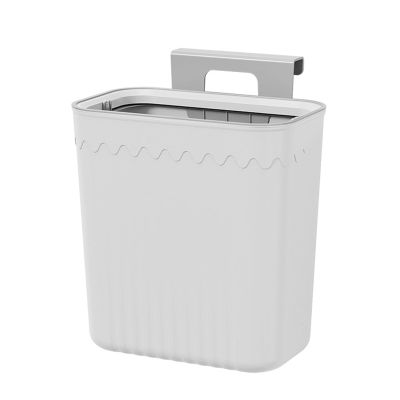 Pssopp Hanging Small Waste Bin, Space Saving Kitchen Compost Bin with Lid Cupboard Bin for Kitchen Bedroom Bathroom Office