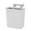 Pssopp Hanging Small Waste Bin, Space Saving Kitchen Compost Bin with Lid Cupboard Bin for Kitchen Bedroom Bathroom Office view 1