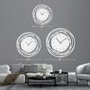 SIGNLEADER Metal Wall Clock Silent Battery Operated, Sunburst Shape Wall Clock Hangings Home Decoration for Living Room, Bedroom, Kitchen, Bathroom - 30" White view 4