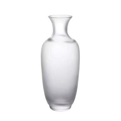 SJDPZ69KJ Flower Vase Large Vase Tea Space Soft Decoration Ornaments Chinese Style Flower Arrangement Glass Vase Vase(White)