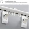 UrbanUp Curtain Track Decorative Wall Mount Curtain Single Tracks for Living Room/Offices, Metal Quietly Curtain Rod Bracket, Home Durability Curtain Slider Rail(Black,6m(19.6ft)) view 2