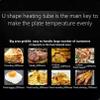 Dntum 28" Electric Tabletop Flat Top Teppanyaki Grill, 4400W Stainless Steel Countertop Griddle for BBQ Teppanyaki Cooking, Adjustable Temperature from 50c to 300c view 2