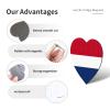 Dutch Flag Round Magnetic Fridge Magnets for A Vibrant Kitchen: Durable with Enduring Magnetism view 3
