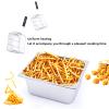 Dntum Electric Deep Fryer 10L Tank Deep Fat Fryer Commercial Stainless Steel Chip Fryer Temperature Control Removable Oil Basket for Restaurant,Fast Food Restaurant 2500W view 4