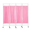 Hospital Privacy Curtains for Room Divider/Partitions Freestanding Room Partition Wall Dividers Easy to Use with Pulleys for Home Office Bedroom Bathroom Dressing Room(Pink,200X180CM) view 2