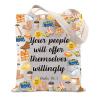 TIIMG Offer Themselves Willingly Gift Religion Jesus Gift JW Pioneer Gift Jehovah's Witnesses Gift Tote Bag (offer willingly) view 1