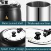 Dntum 10L Commercial Grade Soup Kettle, Electric Heating Curry Stew Kettle Soup Warmer Pot Restaurant Buffet Supplies for Home, Catering, Restaurants view 4