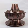 Chinese Charcoal Copper Hot Pot, Thickened Copper Chafing Dish, Mongolian Hot Pot Kitchen Utensils, Suitable for Family Dinner, Family Dinner,30cm view 4