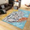2x3 Rug Modern Children USA Map Washable Rugs, Cartoon Learning Education Laundry Room Carpet Non Slip Throw Rugs for Bathroom Kitchen Sink Front Door Bedroom Bedside view 2