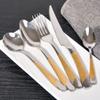 IKXO 50-piece Silverware Set for 10,Premium Stainless Steel Flatware Set,Durable 18/0 Stainless Steel Tableware in Ergonomic Design Size and Weight,Dishwasher Safe view 4
