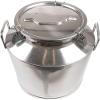 Dntum 12-60L Milk Can 304 Stainless Steel Milk Transport Can Milk Bucket Wine Pail Barrel Tea Canister Tote Jug with Sealed Lid Heavy Duty Liquid Storage Container,50L(13.16 Gallon) view 1