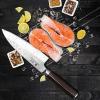 imarku 7 Inch Deba Knife,Ultra Sharp Sushi Knife,Ultimate Japanese Kitchen Knife with Stainless Steel Single Bevel,Fish Fillet Knifes for Fish Cutting with Ergonomic Handle, Birthday Gifts view 4