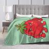 Angry Tomatoes Throw Blanket for Couch 40"x30" Cozy Soft Sofa Chair Bed Throw Blankets Flannel Blanket view 3