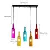JOMCYDM 5-Light Wine Bottle Chandelier,Pendant Light,Ceiling Light,Wine Bottle Lamp for Living Room,Bar,Hotel view 2