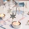 Rotating Candle Holder, Gold Carousel Candle Spinner Flying Angels Tea Lights Candle Holder for Christmas, Wedding, Home Decor(Carousel,Gold) view 4