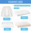 SmoothNovelty 16 Pcs Hospital Bed Sheets Set, Soft Knitted Standard Sheets Quality, Include Fitted Sheet, Quilt Cover, Pillow Case and Blanket (White) view 2