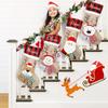 Personalized Christmas Stocking with Name, Custom Christmas Stockings, Customized Xmas Decor Gifts for Family Kids, Christmas Holiday Party Decoration - 3D Santa Stocking,Delightful Christmas stocking view 2