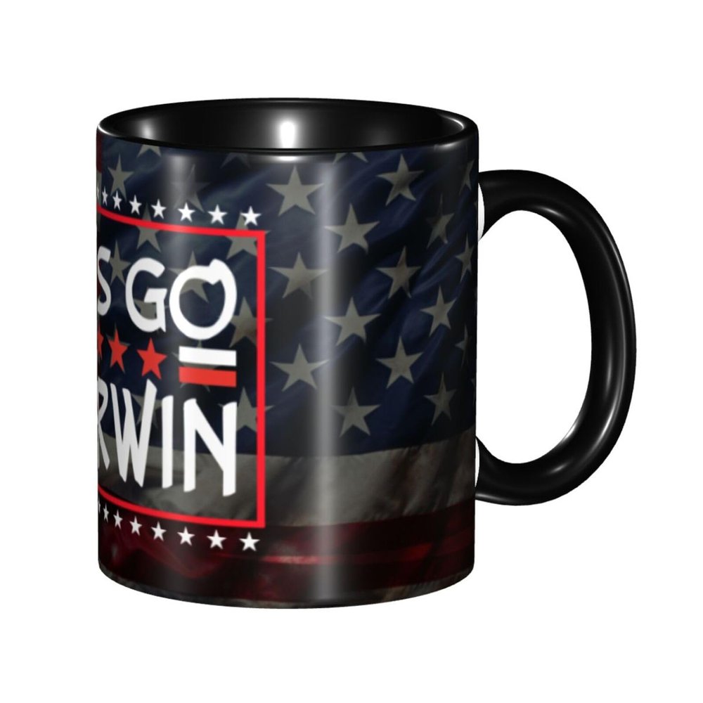 SwpWab Lets Go Darwin Funny Coffe Mug Ceramic Tea Cups Travel Mugs Drink For Work Home Office