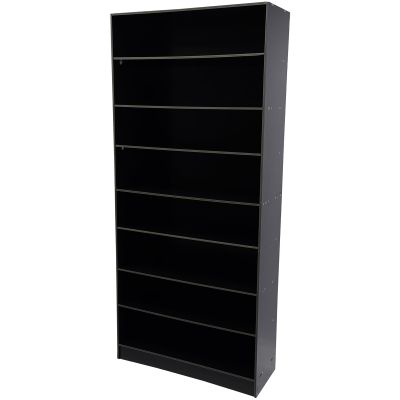 iSamLam 8 Tiers Open Shoe Rack, 32 Pairs Wood Shoe Cabinet Holds, Freestanding Large Shoe Organizer for Closet Hallway Entryway Shoe Storage, 31.5 x 11.81 x 70.35 Inches (Black)
