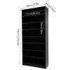 iSamLam 8 Tiers Open Shoe Rack, 32 Pairs Wood Shoe Cabinet Holds, Freestanding Large Shoe Organizer for Closet Hallway Entryway Shoe Storage, 31.5 x 11.81 x 70.35 Inches (Black) view 3