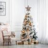 MAGICLULU Glitter Star Tree Topper Christmas Rattan Star Tree Top 29.5cm Woven Hang Xmas Tree Topper Decoration Christmas Ornaments for Xmas Holiday Home Decor view 4