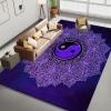6x8 ft Area Rugs Mandala Print Purple Machine Washable Rug Soft Carpet Low Pile Non Slip Large Rugs for Living Room Bedroom Nursery Office Dining Room Home Deco view 3